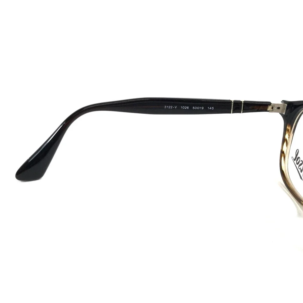Persol Eyeglasses Frames 3122-V 1026 Dark Brown Gradient Asian Fit 50-19-145